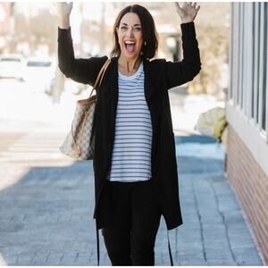 Cabi ATC Offhand Black Cardigan Size Small #5827